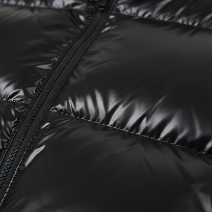 Jasmine Elegant højglans pufferjakke