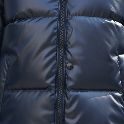 Jasmine Elegant højglans pufferjakke