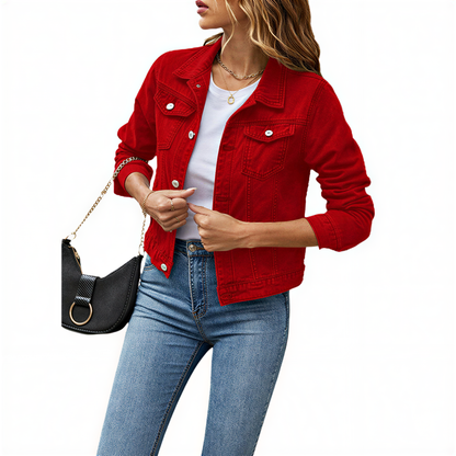 Klassisk Denimjakke | Cropped Pasform | Helårsbrug
