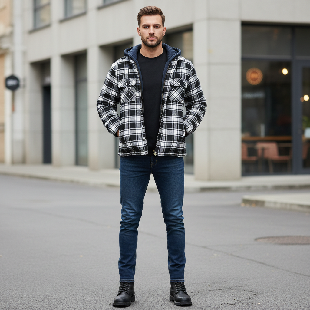 Casual SkjorteJakke | Quiltet Foring | Vinter