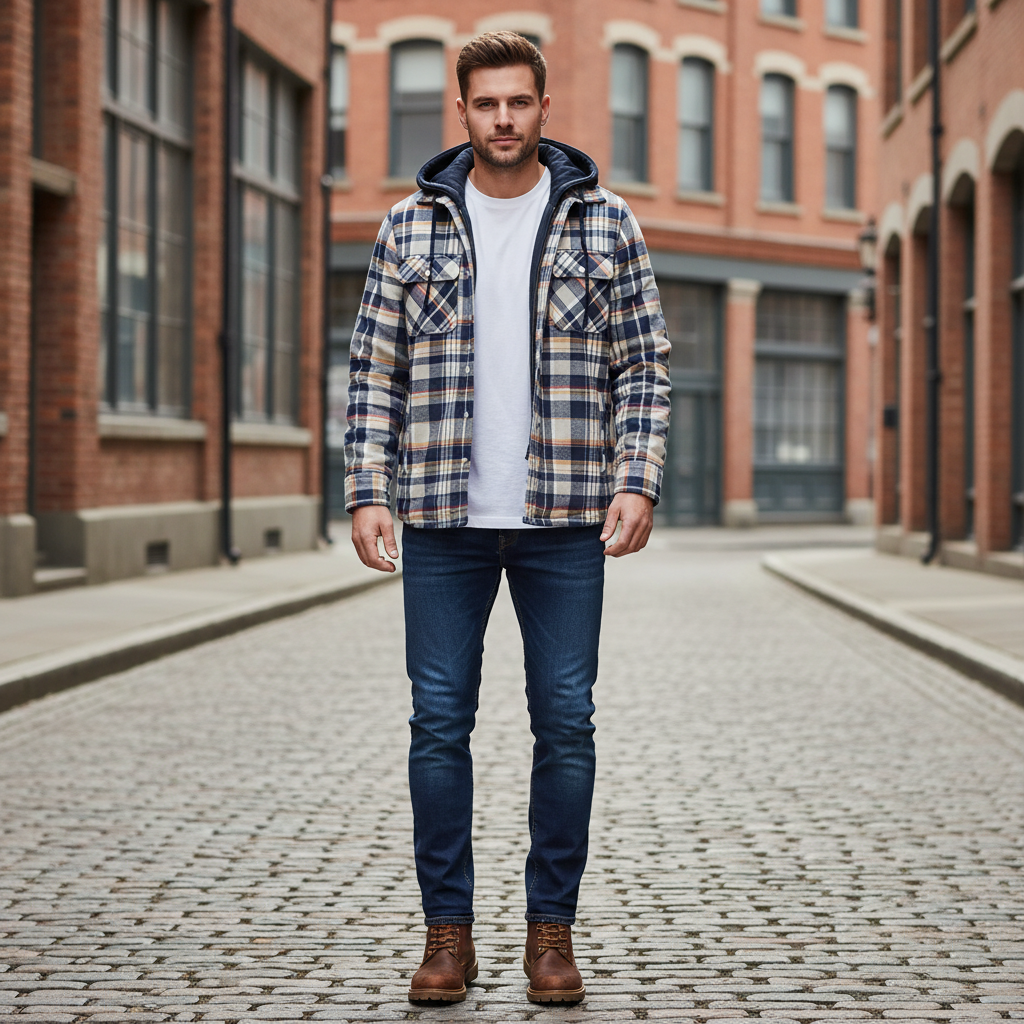 Casual SkjorteJakke | Quiltet Foring | Vinter