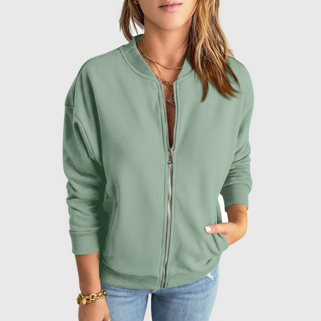 Afslappet Bomberjakke | Bomuldsmix | All Season