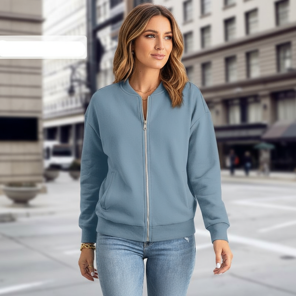 Afslappet Bomberjakke | Bomuldsmix | All Season