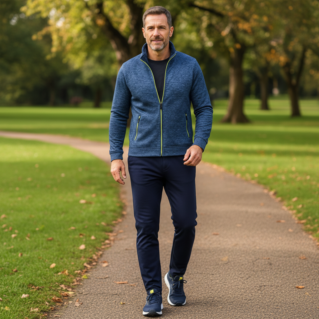 James Strikket Jakke | Kontrast Lynlås | Casual Sport