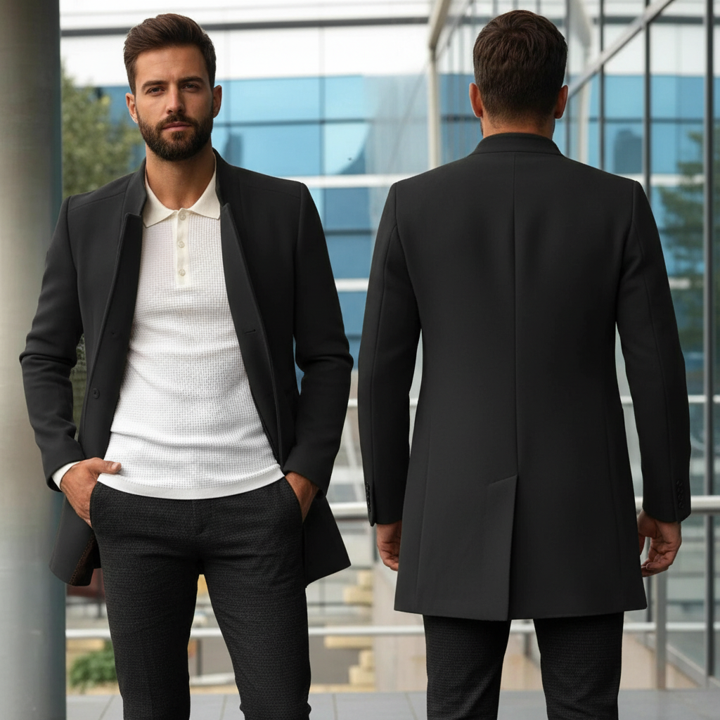 Anton Moderne Minimalistisk Jakke | Stående Krave | Vinterklar