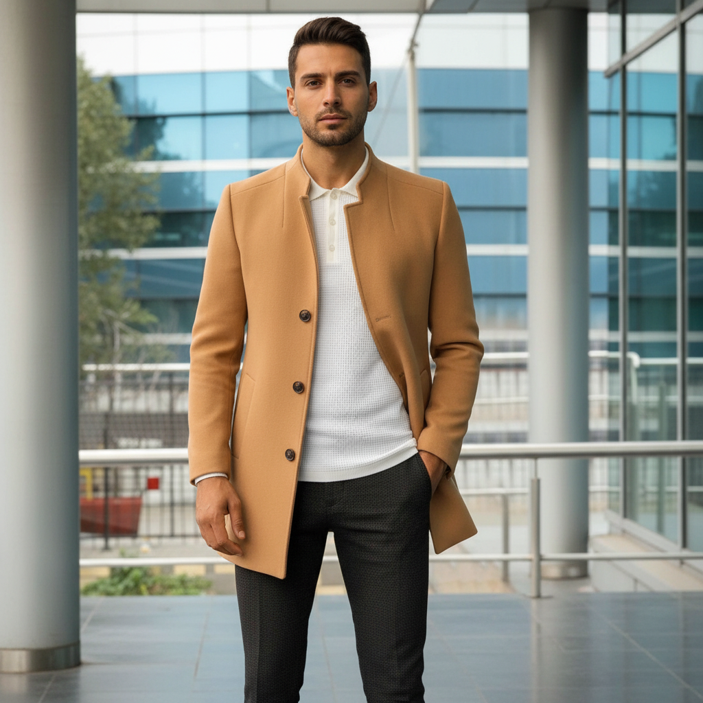 Anton Moderne Minimalistisk Jakke | Stående Krave | Vinterklar