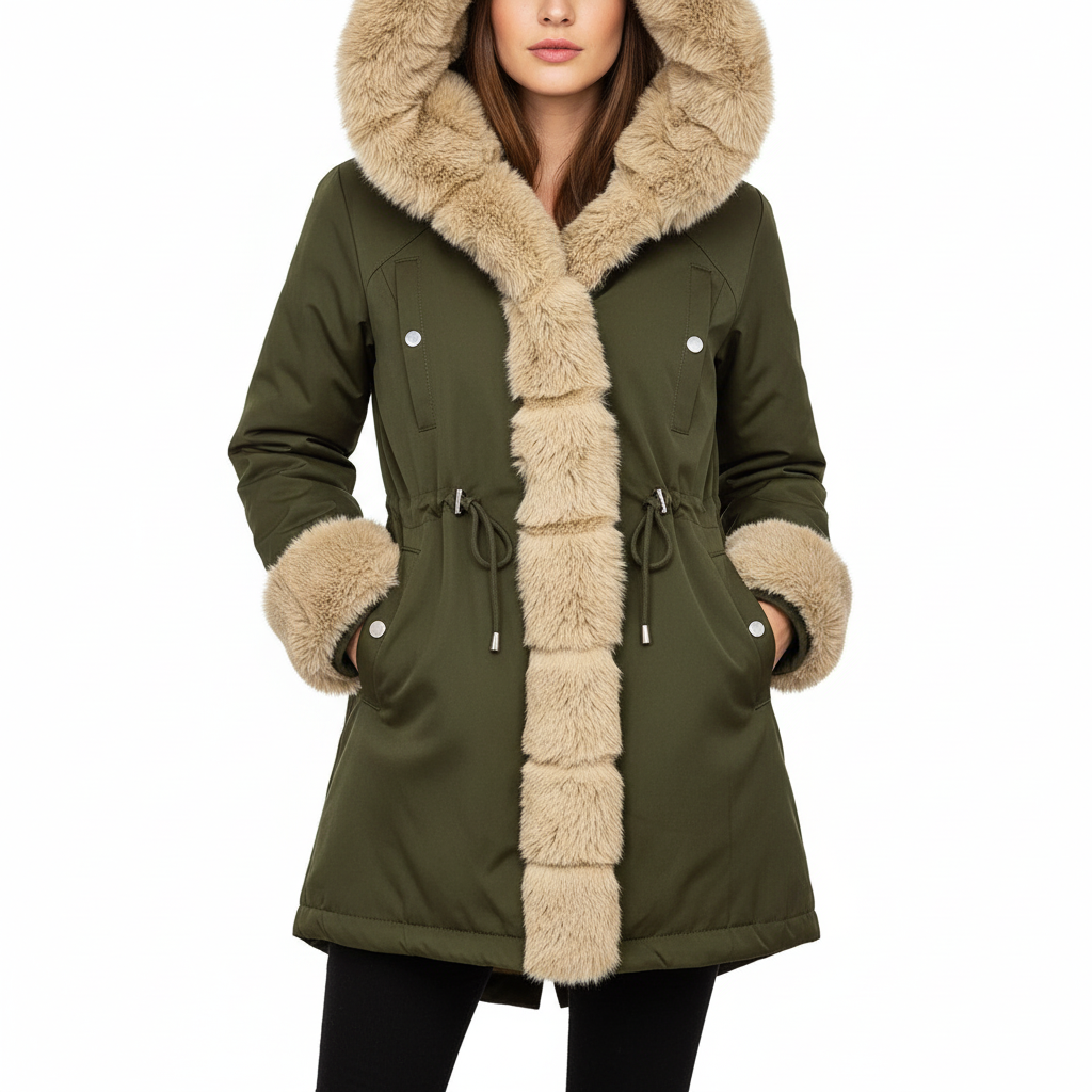 Vinterparka | Varm Faux Fur | Casual Stil