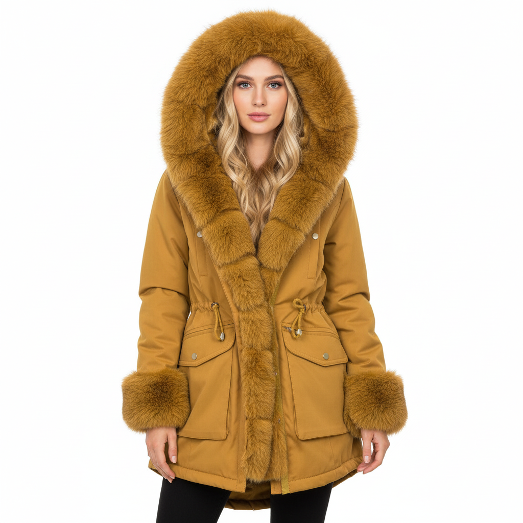 Vinterparka | Varm Faux Fur | Casual Stil