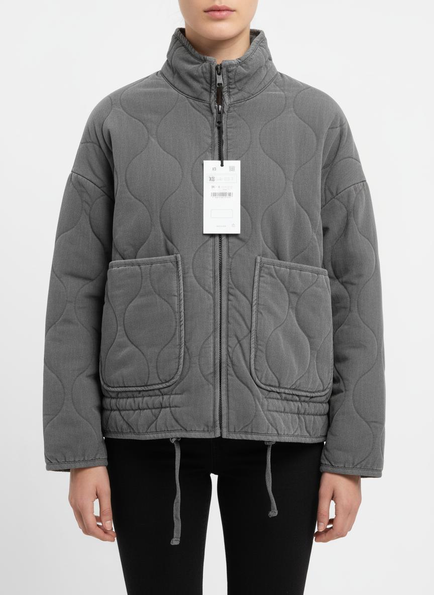 Afslappet Vatteret Jakke | Bølgemønster | Hverdag