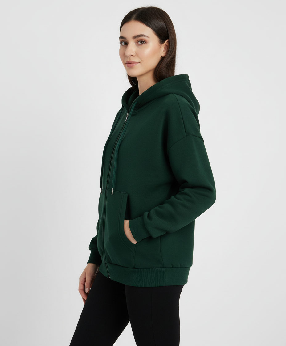 Afslappet Hættetrøje | Lynlås Design | Helårsbrug