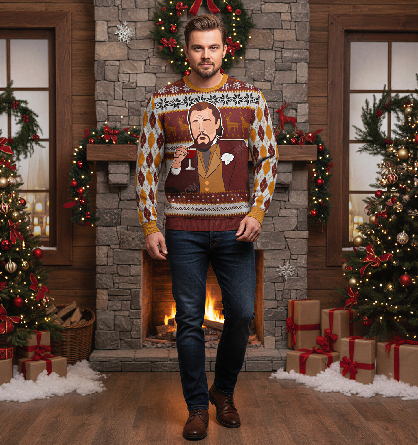 Heinrich | Sjov Jule Sweater til Mænd | Vinterfest