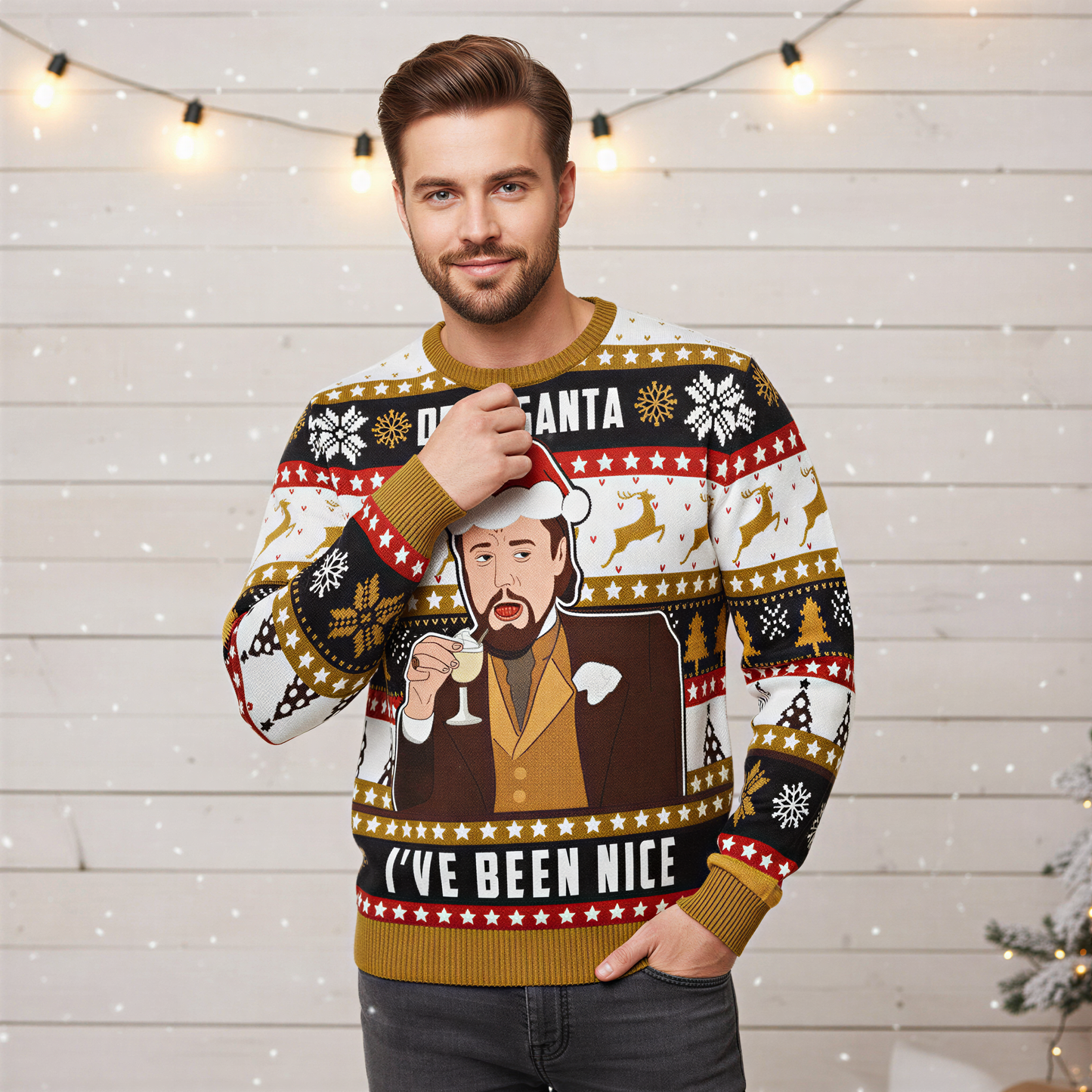 Heinrich | Sjov Jule Sweater til Mænd | Vinterfest