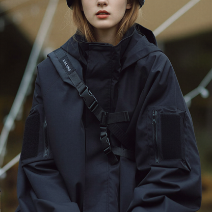 Utility Jakke med Hætte | Afslappet Pasform | Vinter