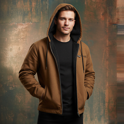 Utility Hættejakke | Robust Lærredsdesign | Vinterklar