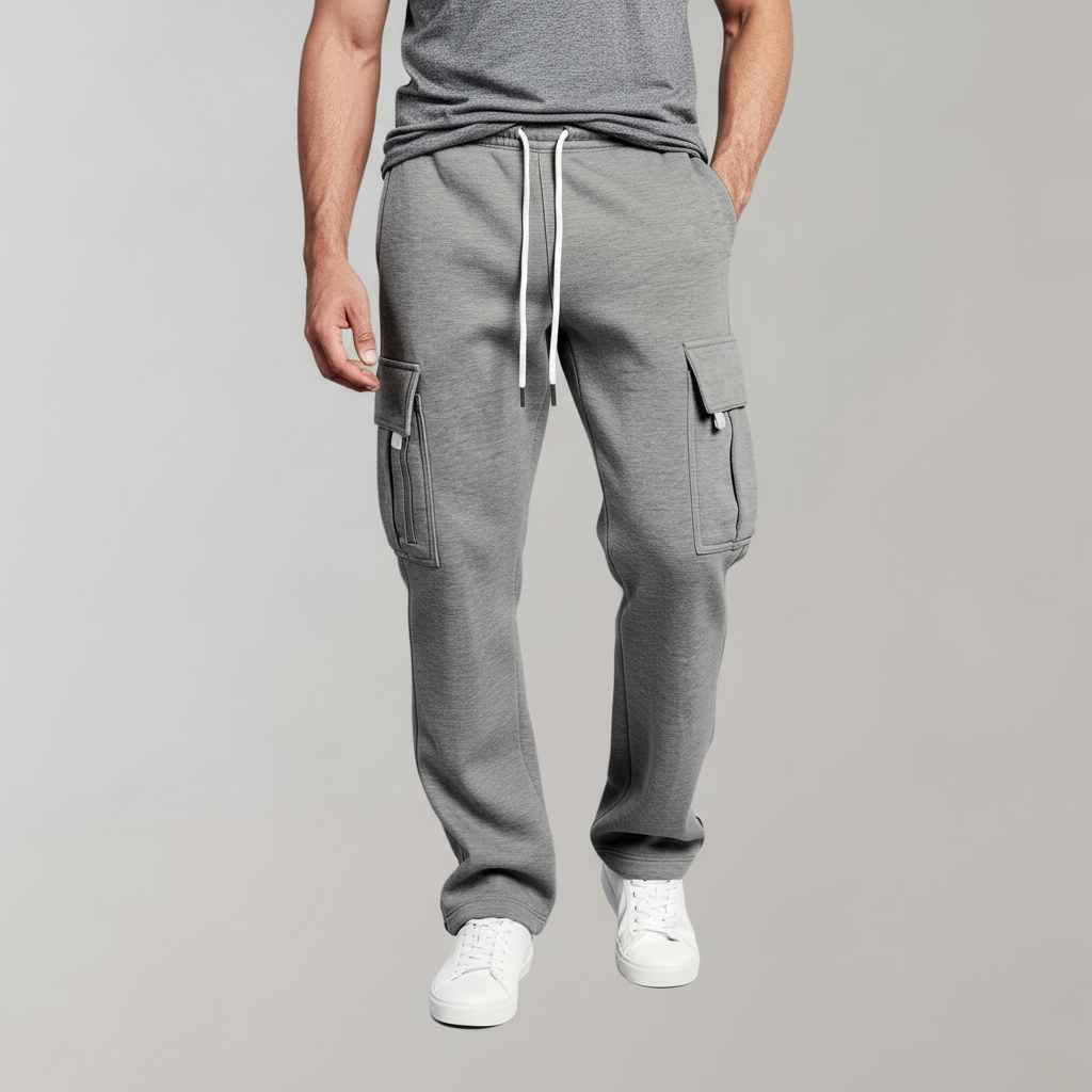 Afslappede Cargo-Sweatpants | Praktiske Lommer | Hverdag