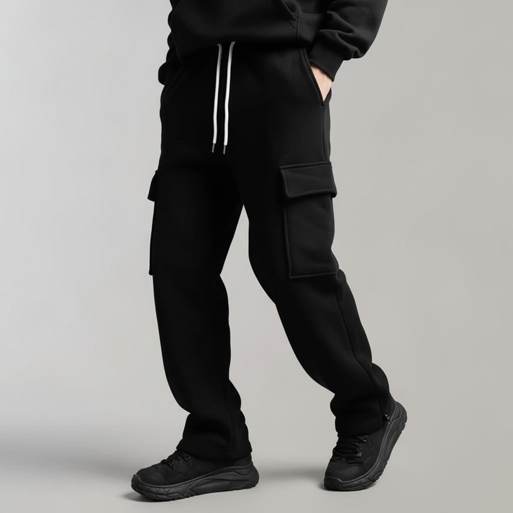 Afslappede Cargo-Sweatpants | Praktiske Lommer | Hverdag