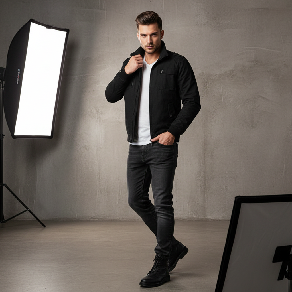 Utility Bomber Jakke | Praktisk Design | Casual Stil