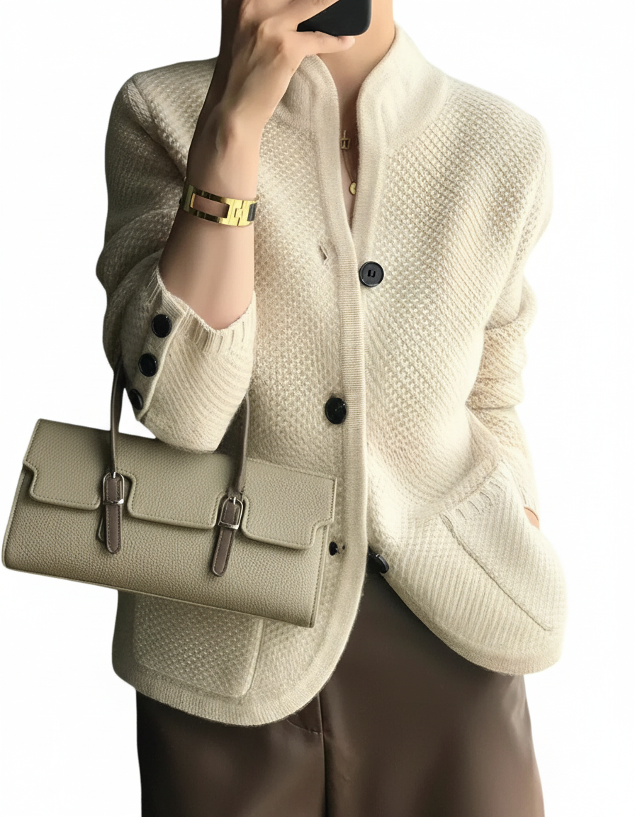 Tidløs Strikket Cardigan | Knaplukning | Hverdag & Fest