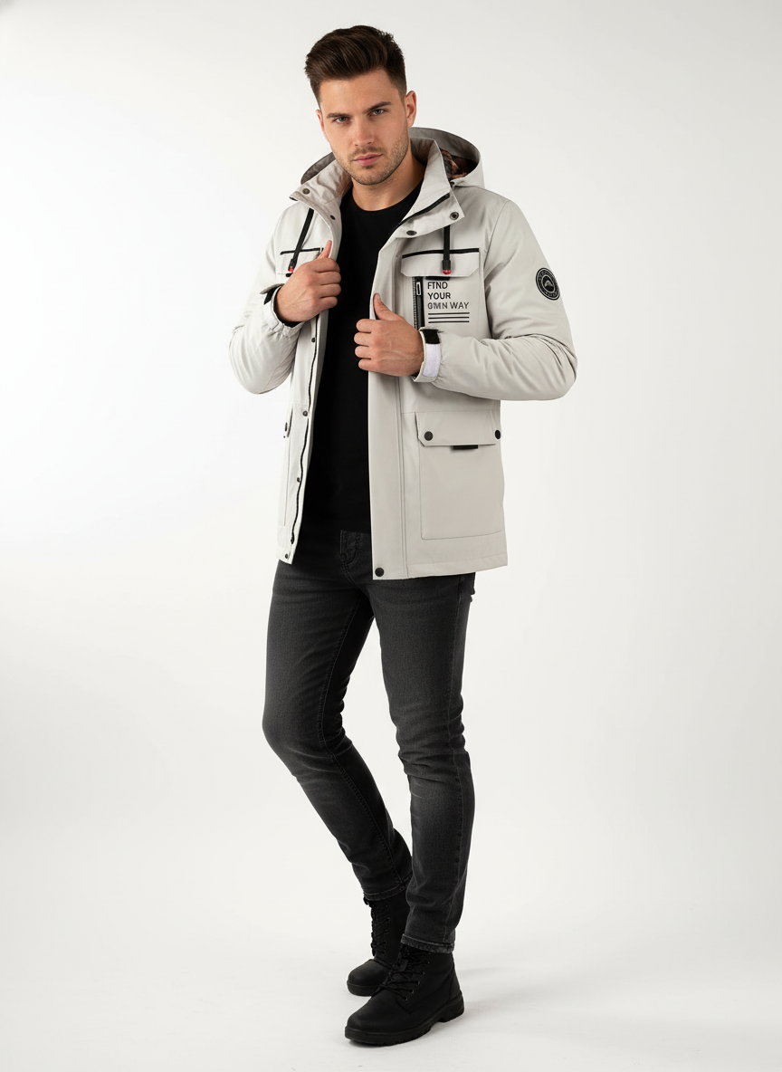 Funktionel Outdoorjakke | Mange Lommer | Helårsbrug