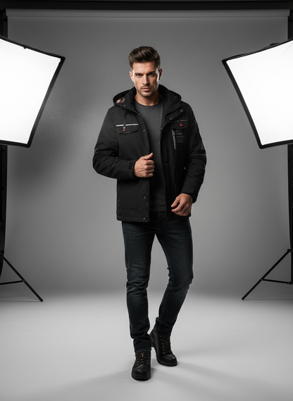 Funktionel Outdoorjakke | Mange Lommer | Helårsbrug