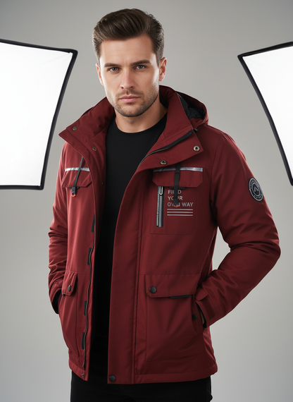 Funktionel Outdoorjakke | Mange Lommer | Helårsbrug