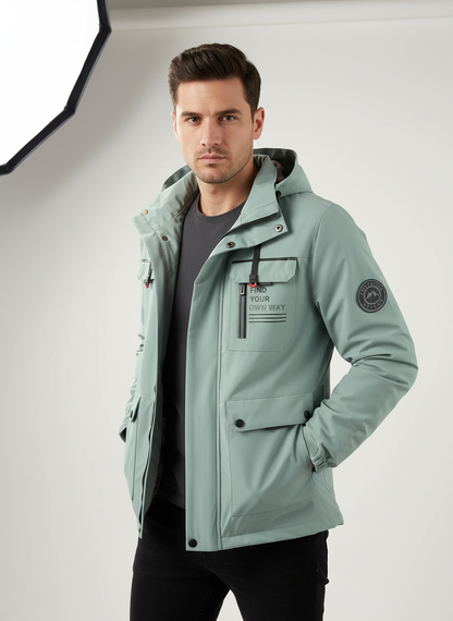 Funktionel Outdoorjakke | Mange Lommer | Helårsbrug