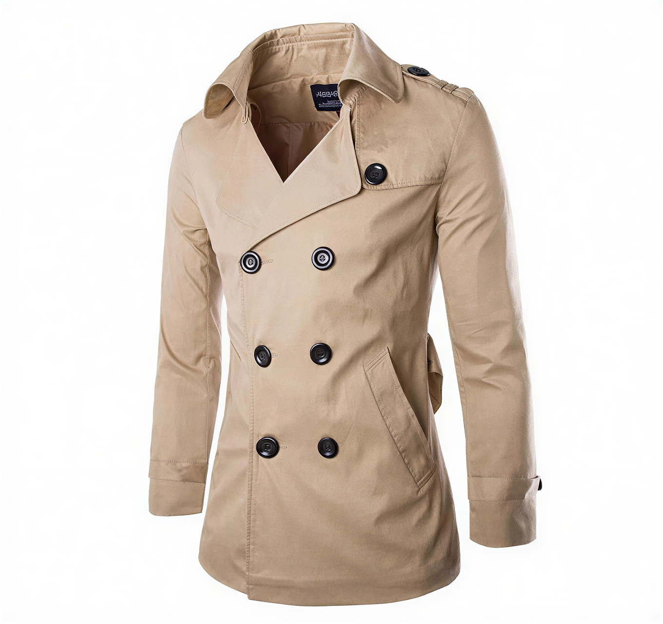 Klassisk Dobbeltspent Trenchcoat | Bomuldsblanding | Efterår