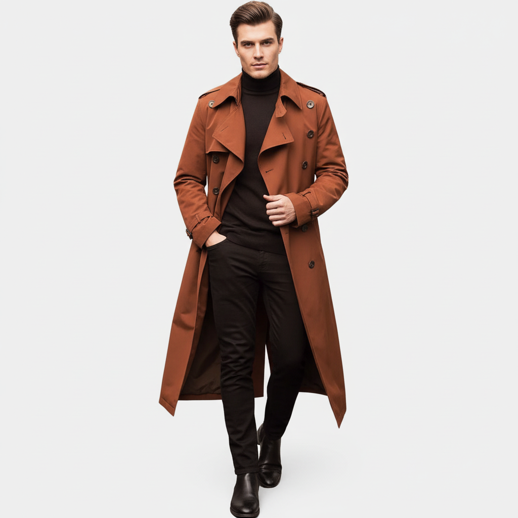 Klassisk Trenchcoat | Bindebånd i Taljen | Helårsjakke