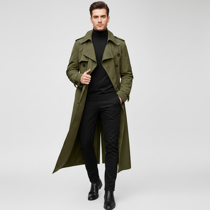 Klassisk Trenchcoat | Bindebånd i Taljen | Helårsjakke