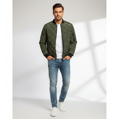 Karl Bomberjakke | Diamantquiltet | Casual Streetwear