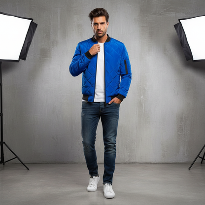 Karl Bomberjakke | Diamantquiltet | Casual Streetwear