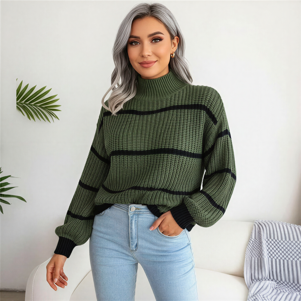 Afslappet striktrøje | Stribet design | Hverdagskomfort