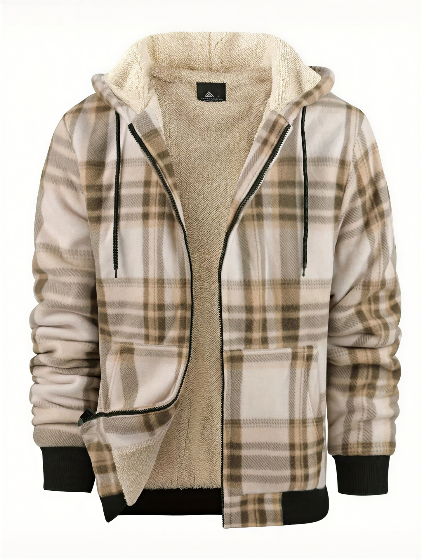 Casual Hættejakke | Varm Sherpa-foret | Vinter