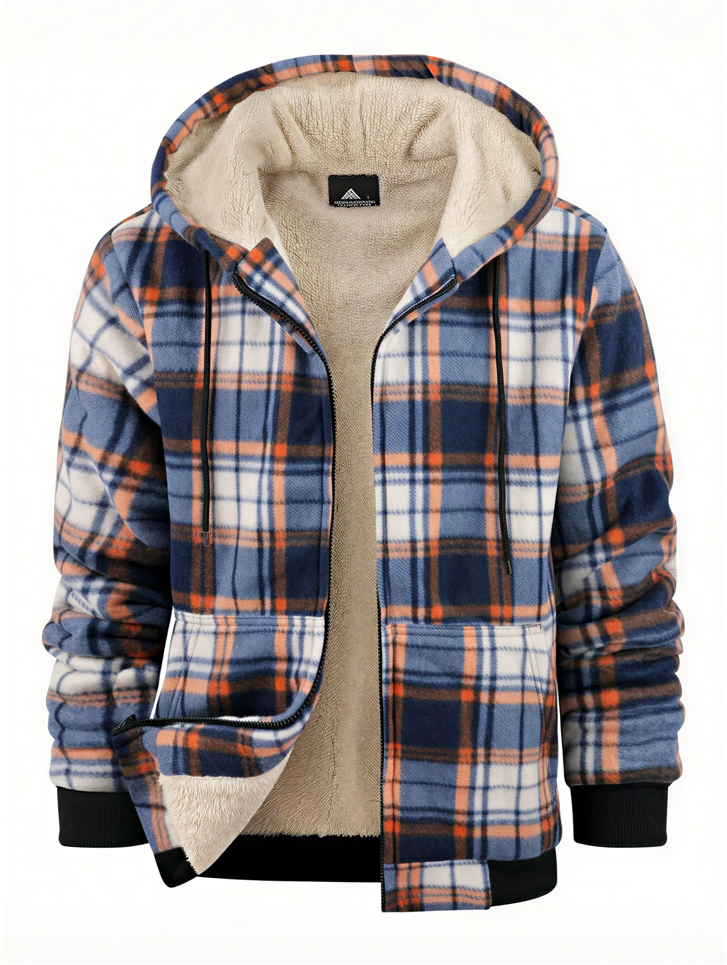 Casual Hættejakke | Varm Sherpa-foret | Vinter