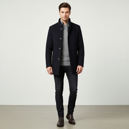 Klassisk Uldfrakke | Varm Gesteppet For | Vinterstil