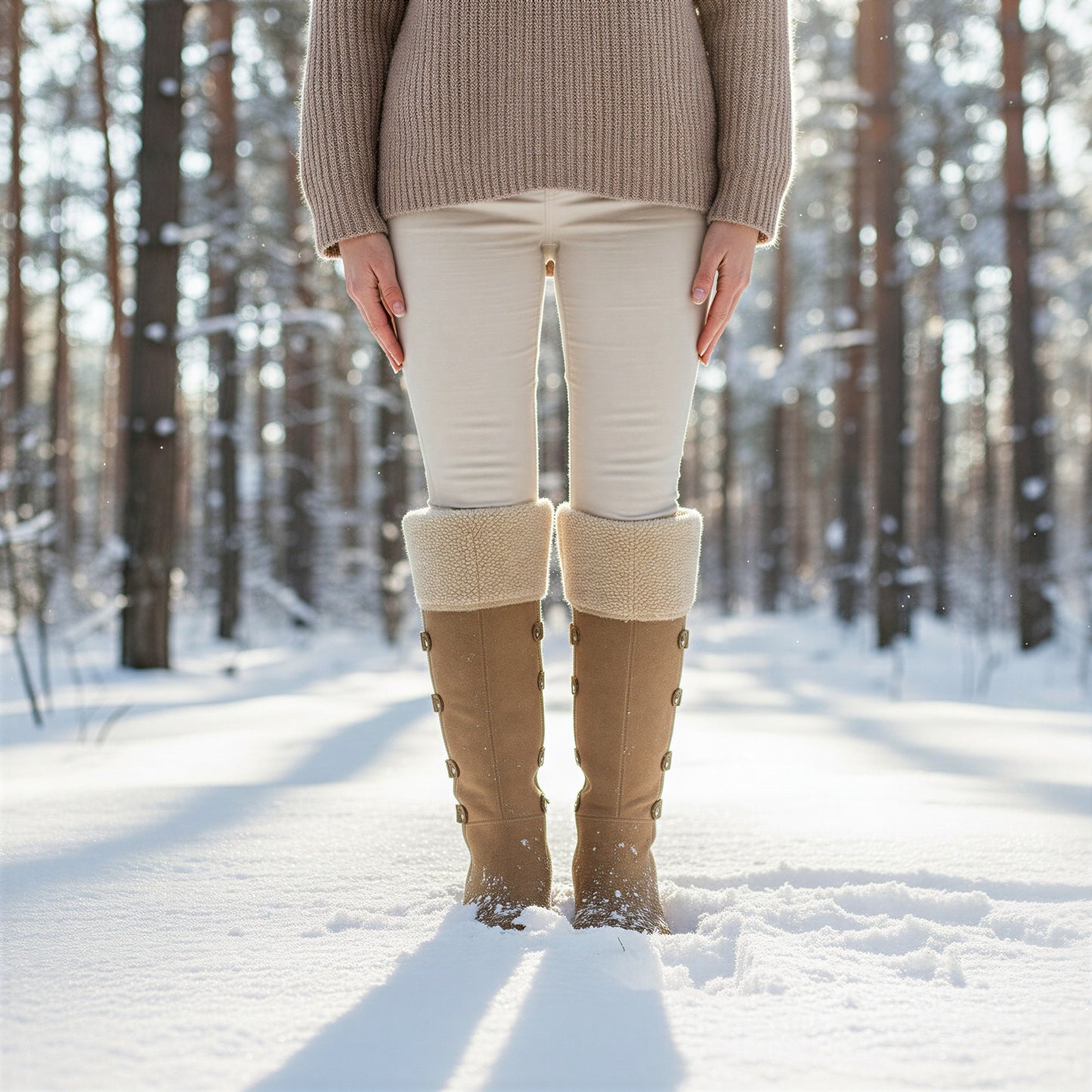 Tamara Vinterstøvler | Med Pelsdetalje | Casual Boho