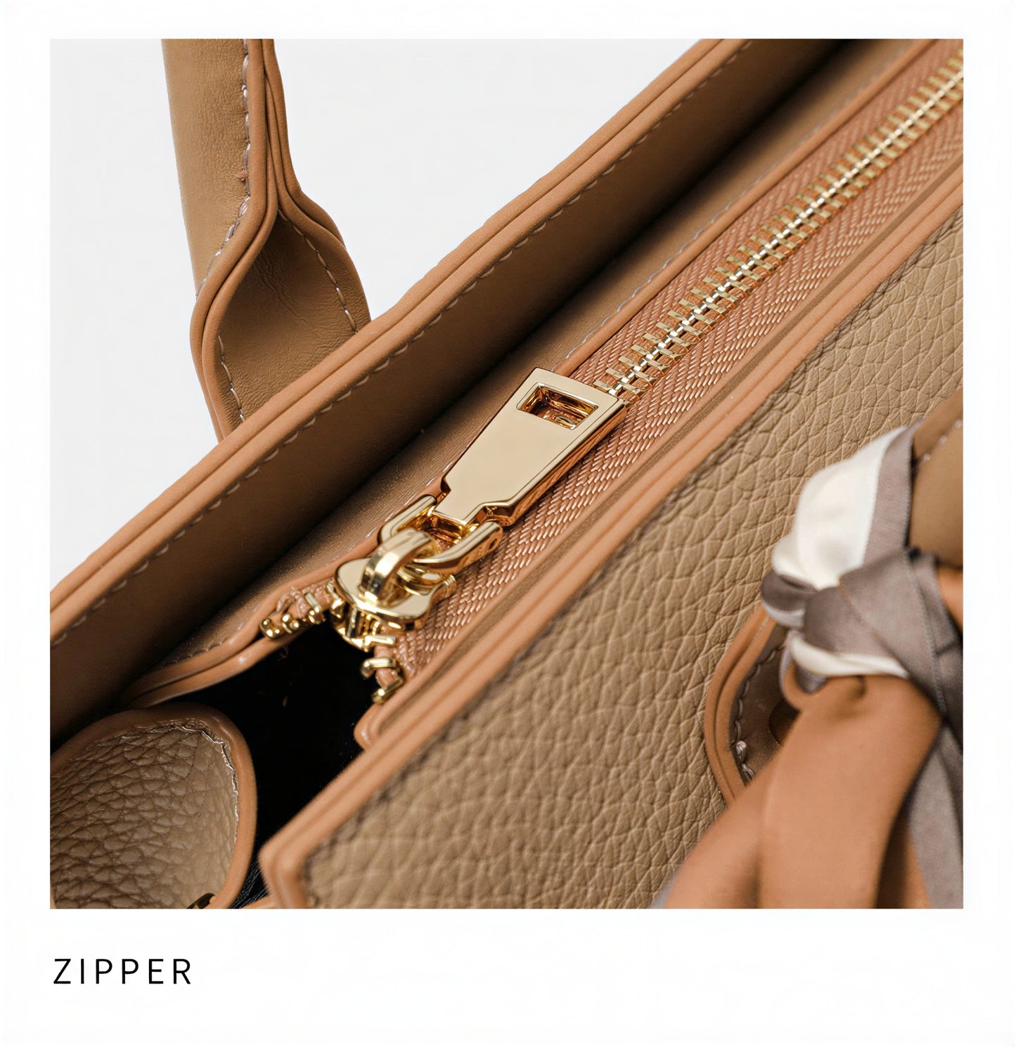 Klassisk Lædertaske | Med Silketørklæde | All Season