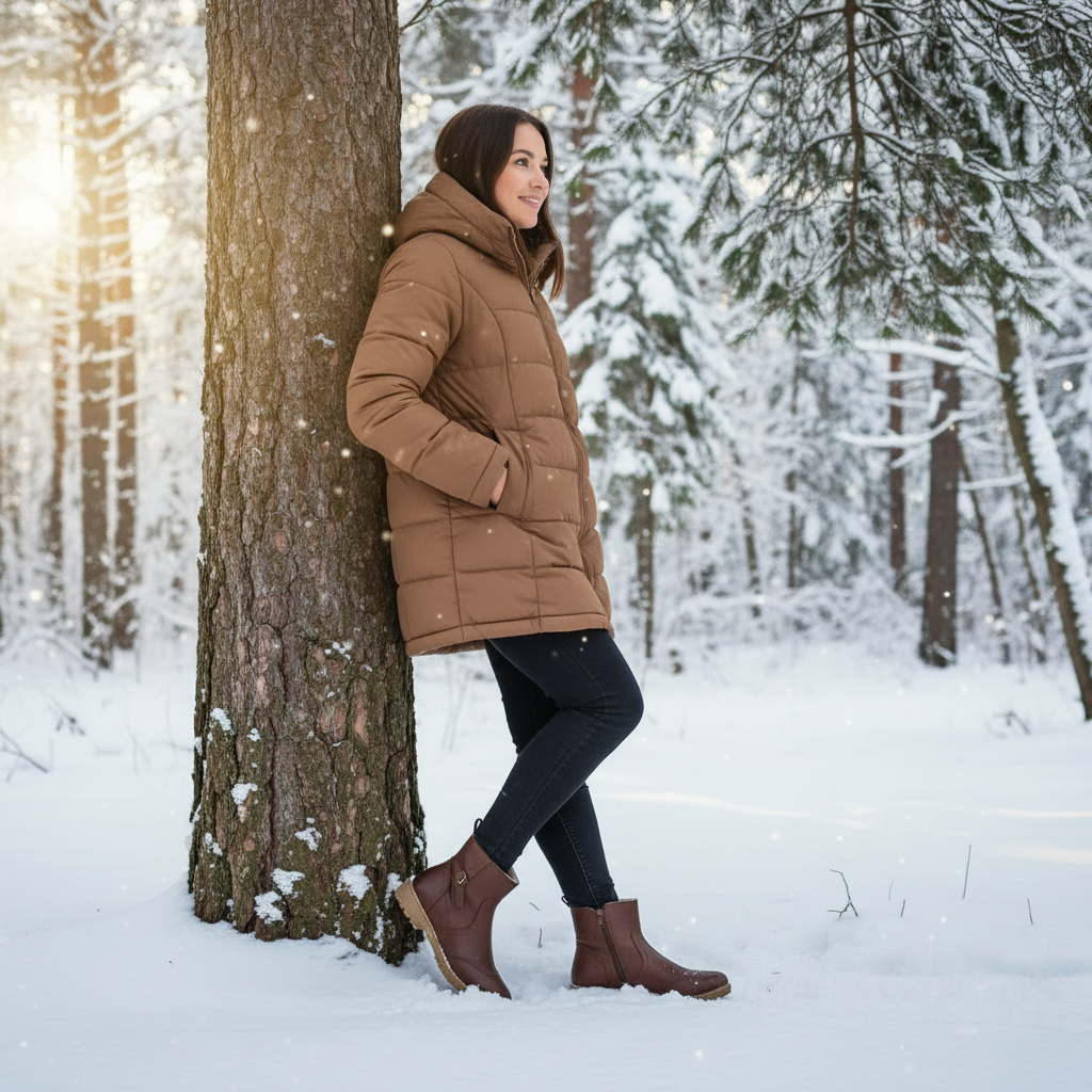 Afslappede Ankelstøvler | Lynlås & Plaiddetaljer | Hverdag