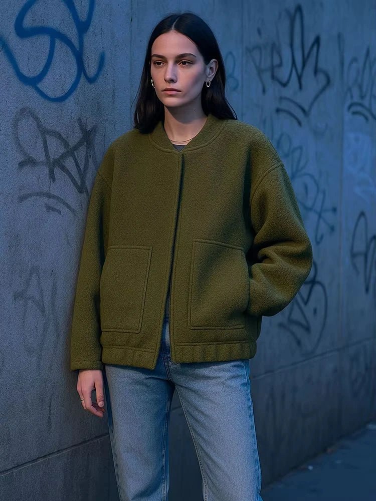 Moderne Bomberjakke | Uldblanding | Hverdag