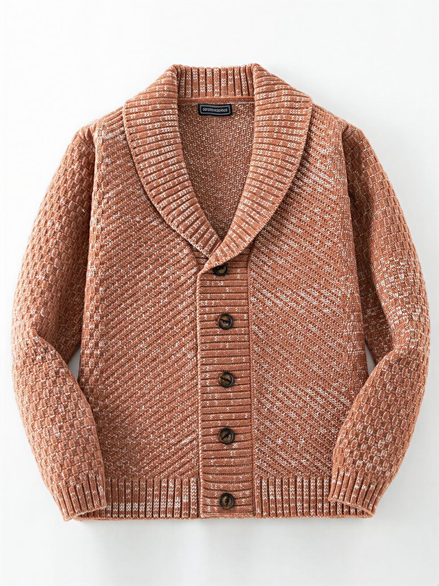 Moderne Strik Cardigan | Herringbone Mønster | Vinter