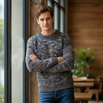 Afslappet Striktrøje | Diamant Kabelmønster | Hverdag