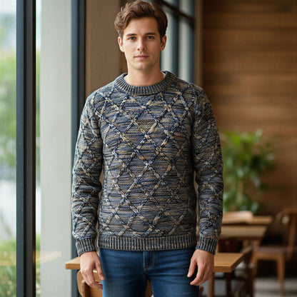 Afslappet Striktrøje | Diamant Kabelmønster | Hverdag