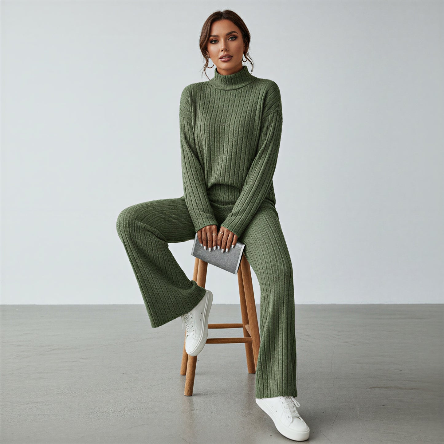 Afslappet Strik Sæt | Ribbet Tekstur | Hverdagskomfort