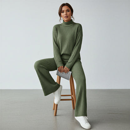 Afslappet Strik Sæt | Ribbet Tekstur | Hverdagskomfort