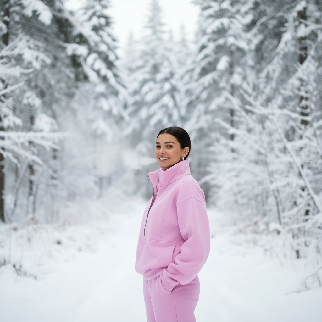 Afslappet Athleisure Sæt | Fleece Blend | Helårsbrug