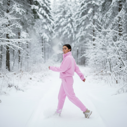 Afslappet Athleisure Sæt | Fleece Blend | Helårsbrug