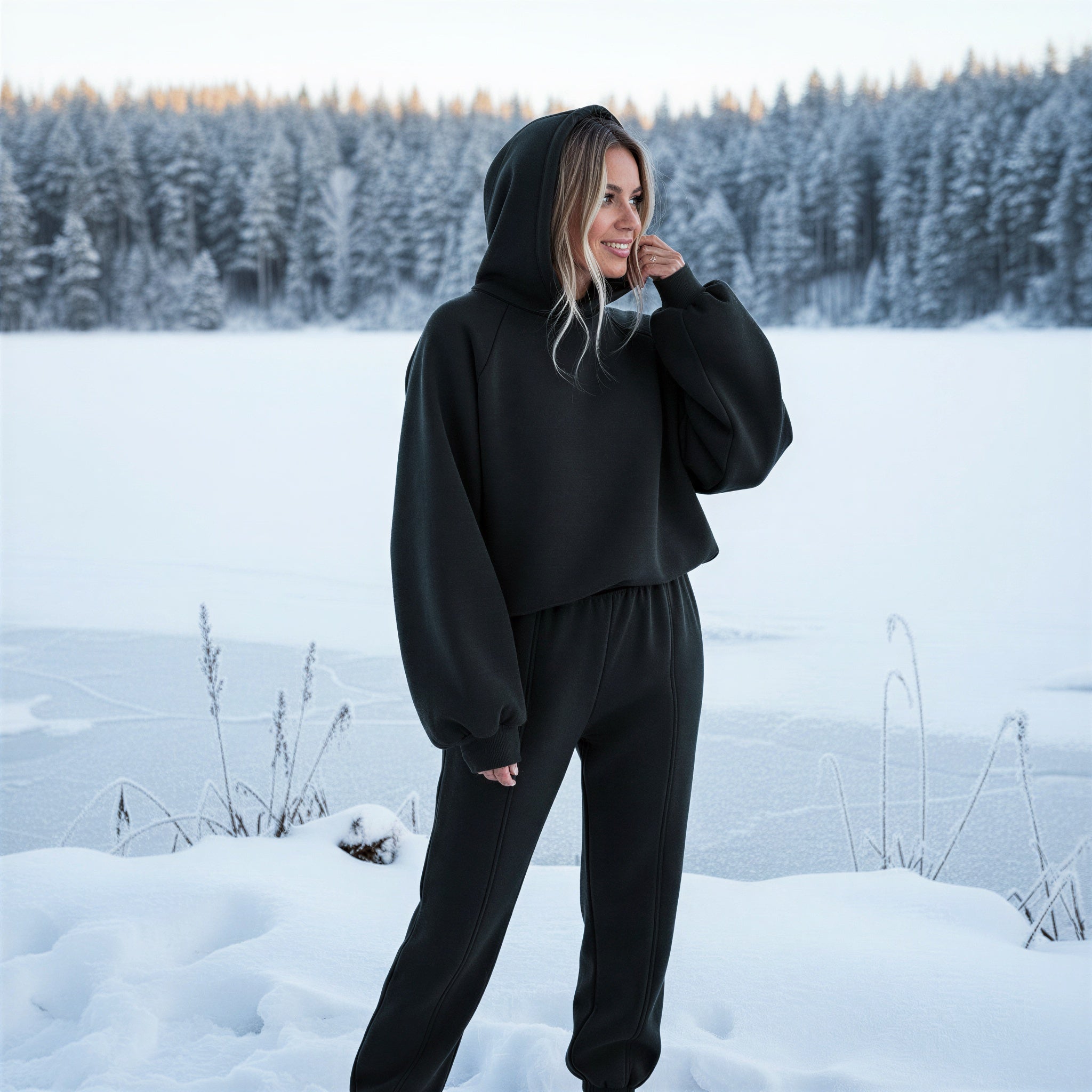 Afslappet Loungewear Sæt | Hættetrøje & Joggingbukser | Komfortabel Hverdag