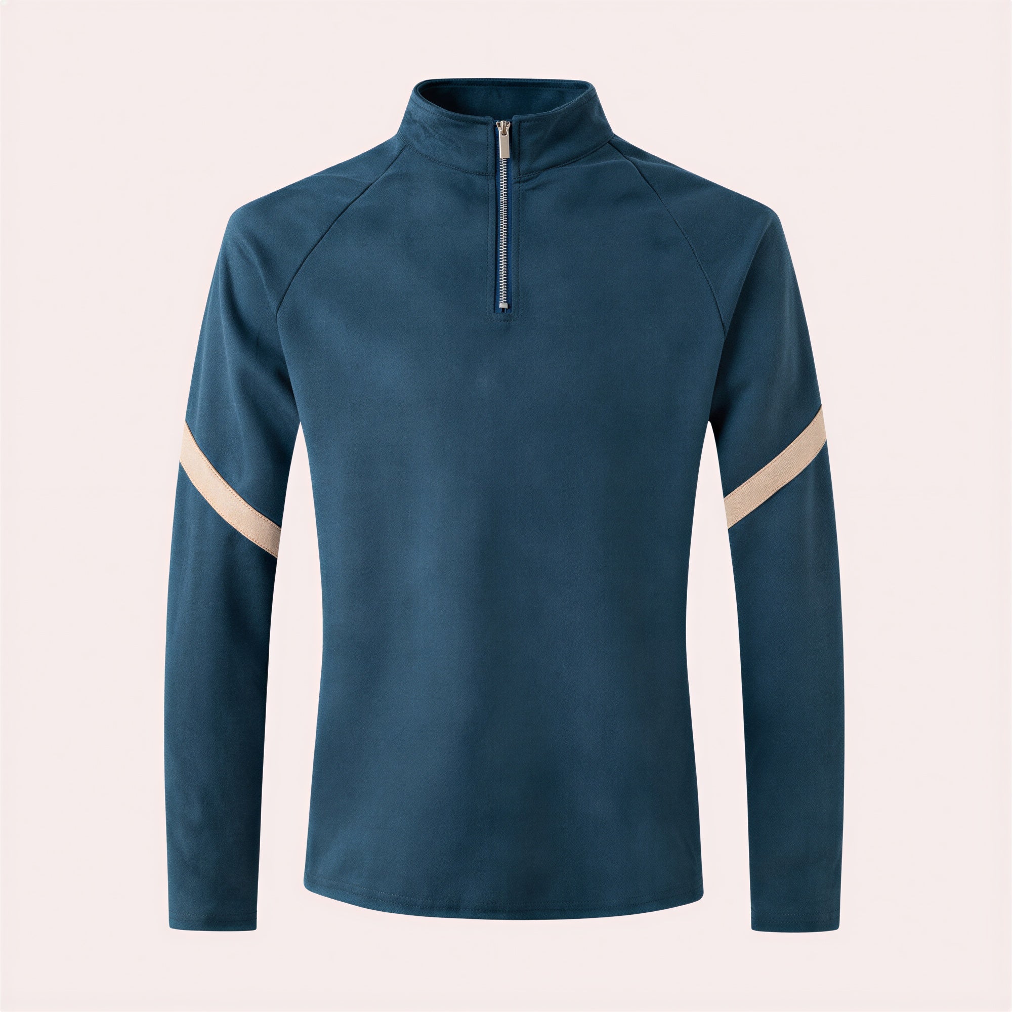 Athleisure Quarter-Zip | Blød Sueded Finish | Helårsbrug