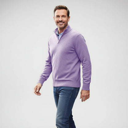 Klassisk Halvlynlås Strikpullover | Fin Strik | All Season