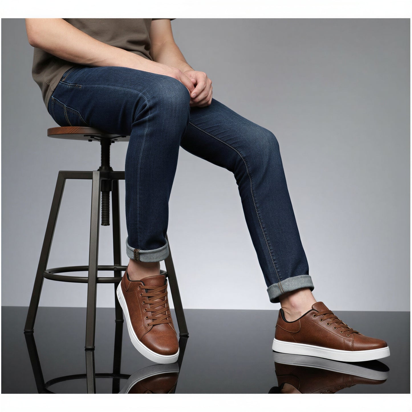 Klassiske Sneakers i Imiteret Læder | Alsidige | Hverdag